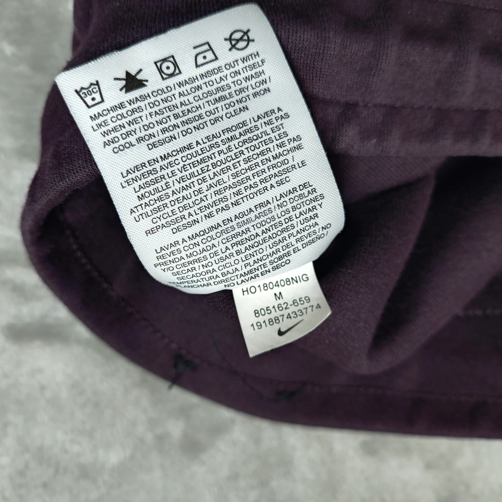 Nike Sportswear Tech Fleece Sweatpants Mens Medium Plum Purple 805162 659 Jogger - Picture 8 of 13